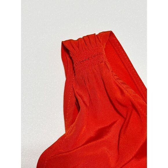 Derek Lam 10 Crosby Flamenco Asymmetrical V Neck Tank Dress Sleeveless Red 0 - Picture 11 of 16